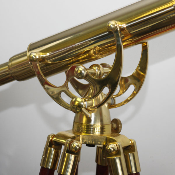 Fine Brass  3 inch  Deluxe day & night observation telescope with HD Mahogany tripod